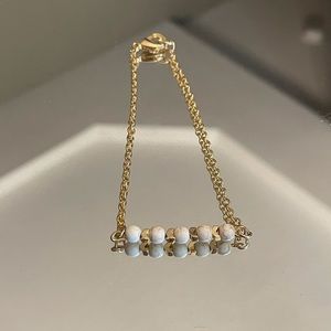 Handmade gold beaded bracelet